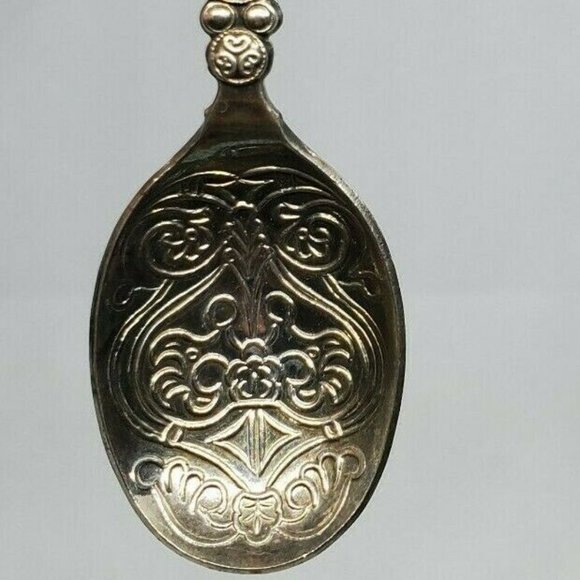 Rare Dragon Embossed Engraved Decorative Spoon - Picture 7 of 16